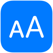 Text Size Logo